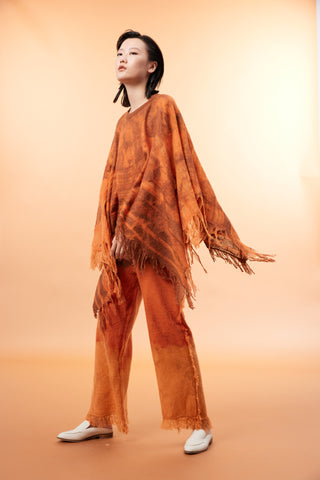 Women's handcrafted cashmere felt cloak top